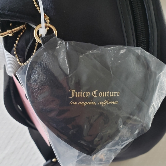 Juicy Couture Velour Black Liquorice Big Spender Mini Backpack NWT - Picture 2 of 16